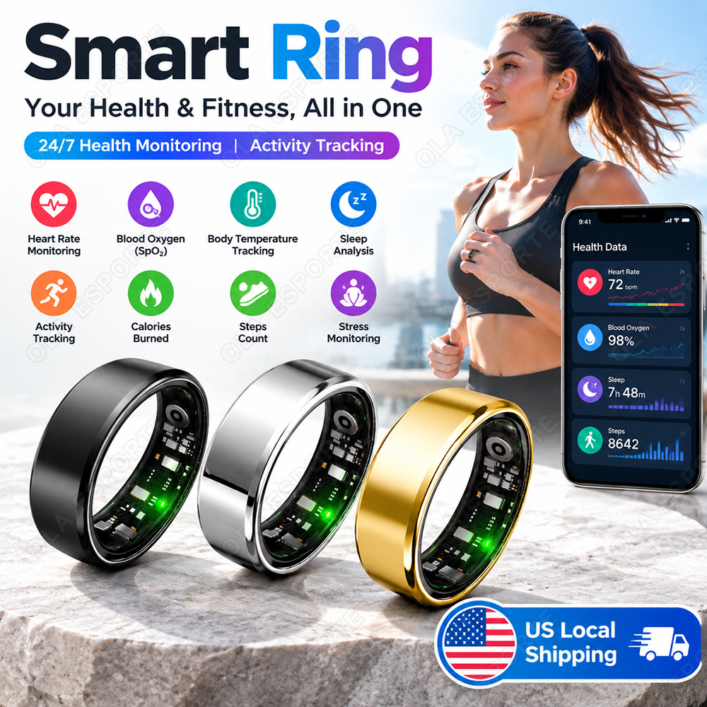 Blood Pressure Monitor - 2026 New Smart Ring with Charging