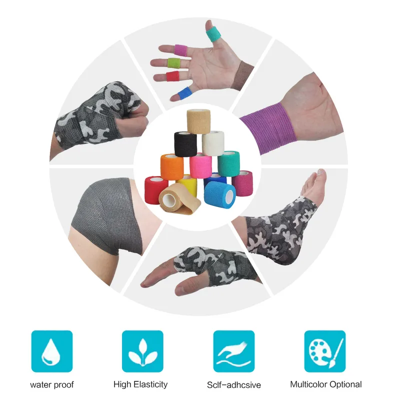 1/15pcs 4.8m Blue Sports Self  - Medical Tape 评论和价格