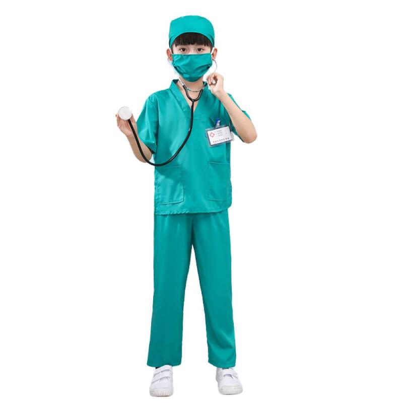 Kids Doctor Scrubs Costume Set - Stethoscope 评论和价格