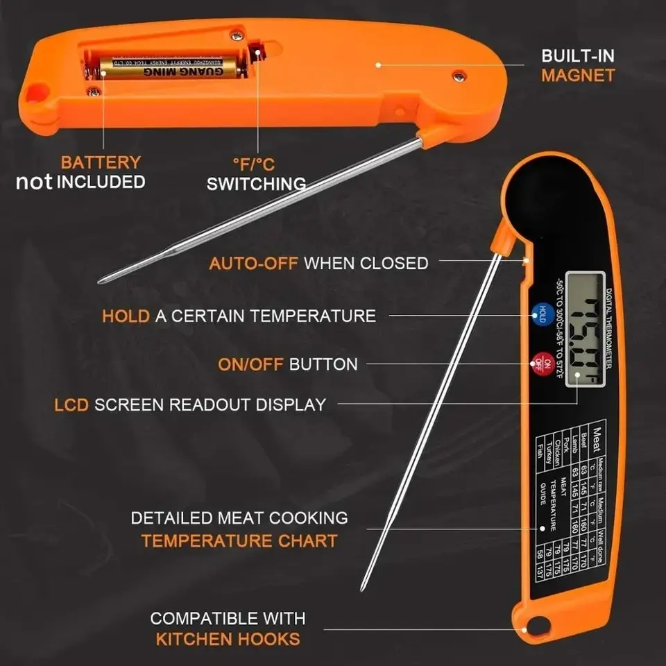 Waterproof Digital Kitchen Foo - Thermometer Digital 评论和价格